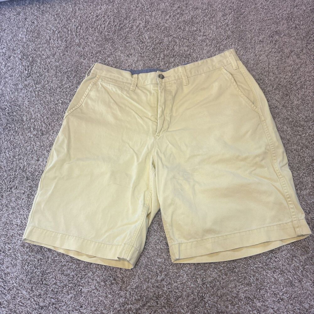 Polo Ralph Lauren Chino Shorts Men’s 32 Yellow Chino Relaxed Fit 9" Logo